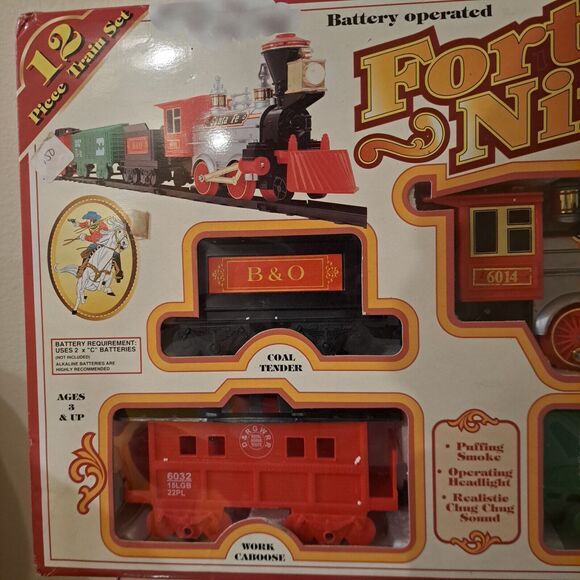 FORTY-NINER TRAIN SET Puffing Smoke-BATTERY OPERATED‎ 1991 Operating Headlights - Picture 5 of 7
